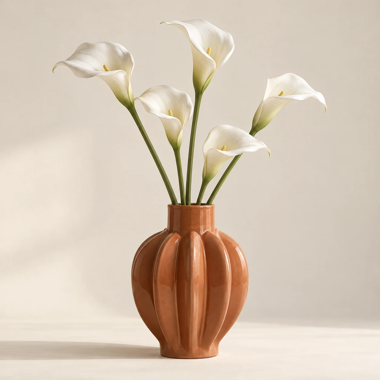 Calla Sculptural Arrangement — Terracotta